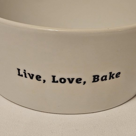 Live, Love, Bake Ceramic Baking Dish NEW - Picture 2 of 5